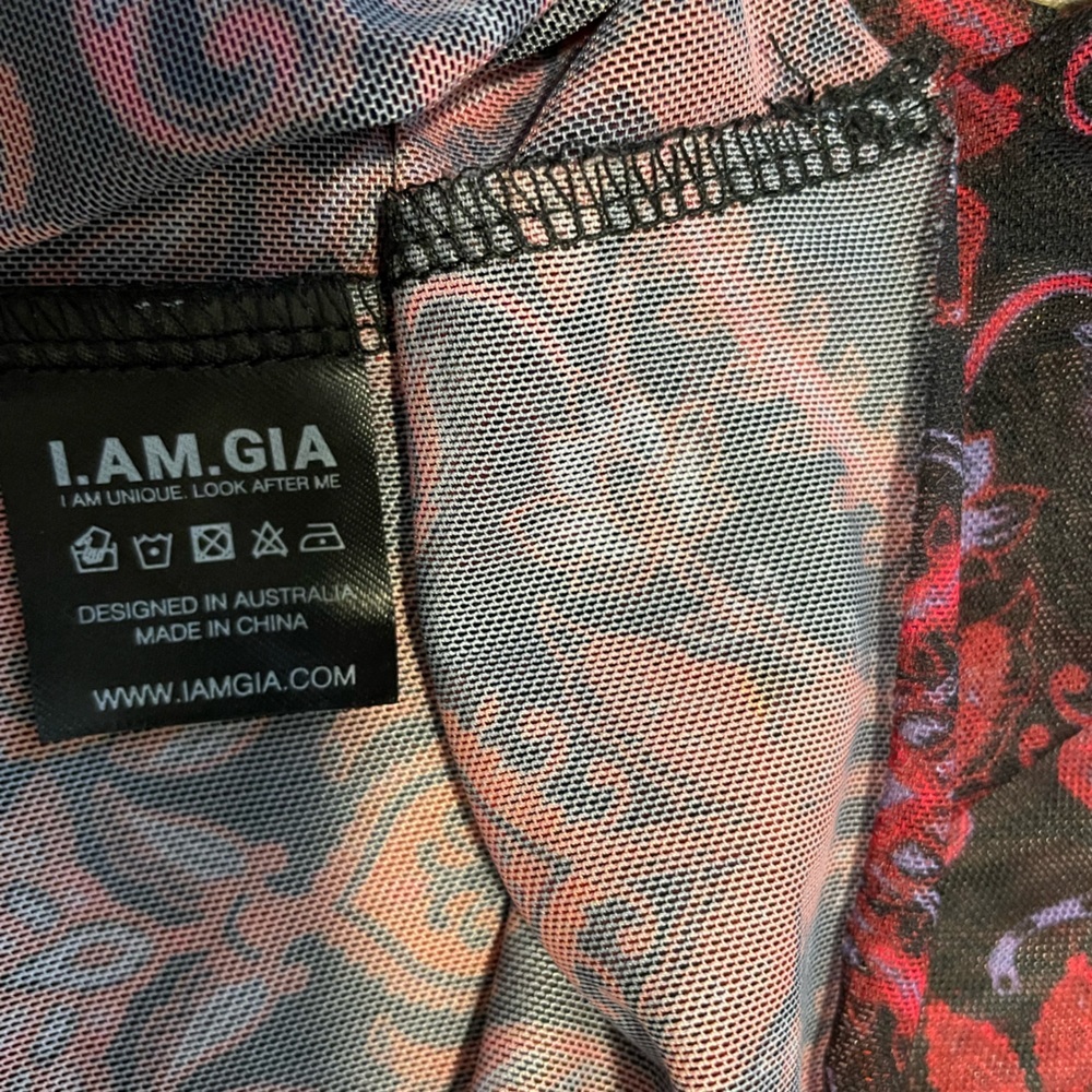 I.Am.Gia Silene Sheer Tattoo Long Sleeve Top Size XS - Picture 7 of 9